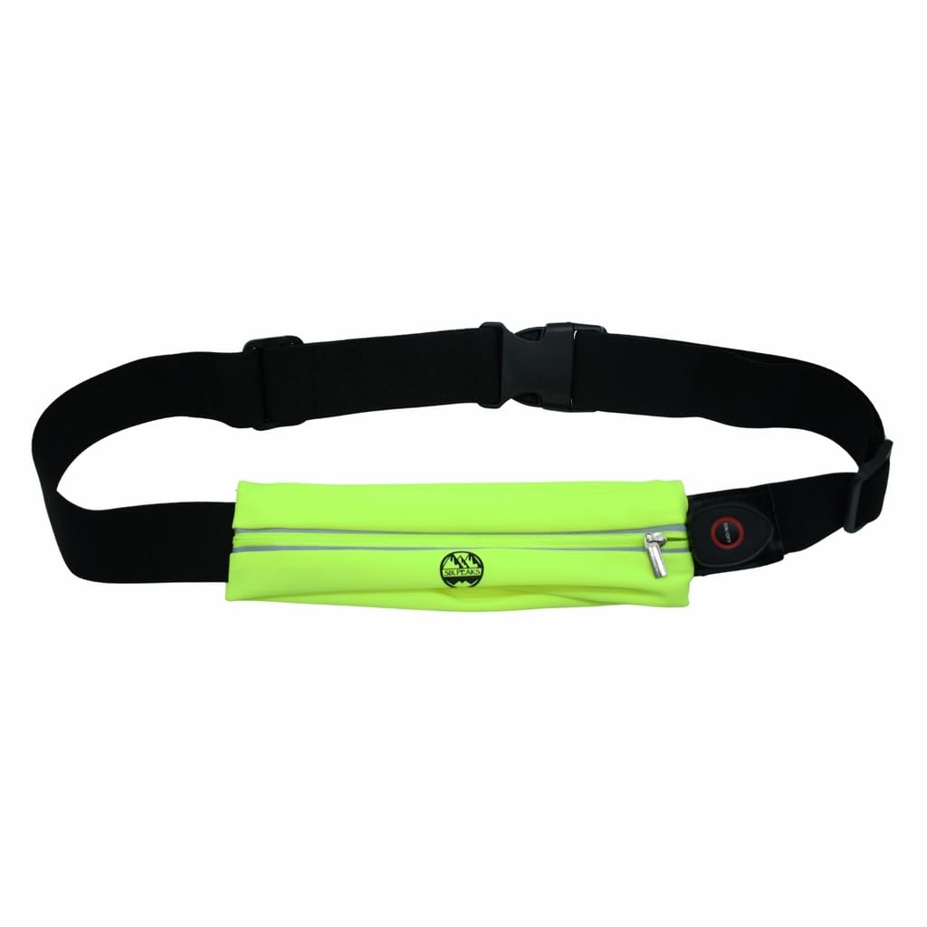 Six Peaks Neon Yellow Led Running Belt