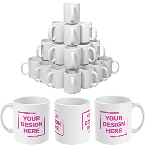 Bulk Order 36 Printed Mugs - Personalised with Your Business Logo or Image Same Day Dispatch