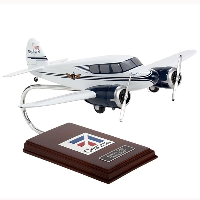 Cessna T-50 SkyKing Song Bird TV Show Desktop Display Airplane Model Scale:1/32