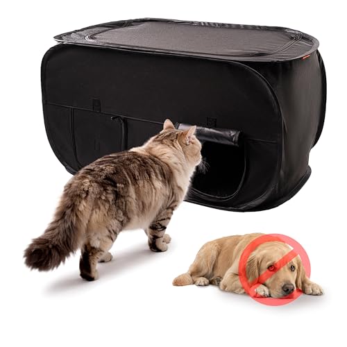 Pexter Cat Litter Box Enclosure, Dog Proof, Discreet and Hidden Litter Box, Kitty Litter Trap Design