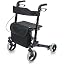 Déambulateur Rollator HealthSmart Avec Siège Et Dossier – Poignée Réglable – Noir – Poids 16 Livres – Neuf En Emballage D'origine