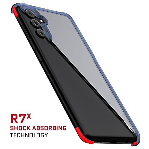 Image of Ghostek COVERT Clear Blue Samsung Galaxy A13 5G Phone Case Shockproof Protective Cover Heavy Duty Protection Shock Absorbent Grip Bumper Designed for 2022 Samsung A13 5G (6.5in) (Blue-Limited Edition)