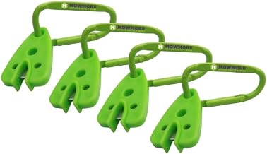 MowMore String Trimmer Line Cutters with Carabiner Clips, 4-Pack, Green