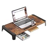 Photo Gallery zyfab supporto per monitor legno, organizer da scrivania con cassetto computer alzata per monitor supporto da tavolo per portatile pc stampante imac,marrone,60cm Photo Gallery zyfab supporto per monitor legno, organizer da scrivania con cassetto computer alzata per monitor supporto da tavolo per portatile pc stampante imac,marrone,60cm