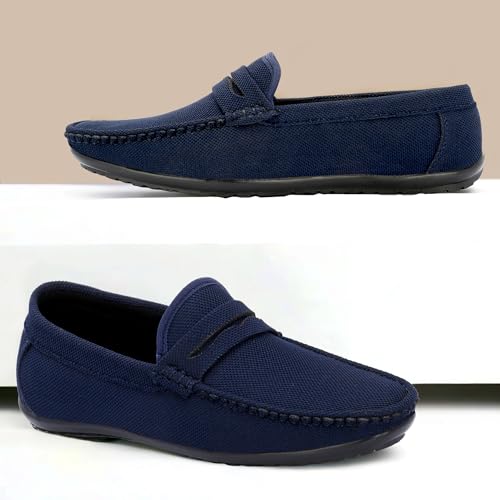 Image of Stylelure Eco Friendly & Light Weight Flexible Mesh Knit Loafers Driving Shoes for Men
