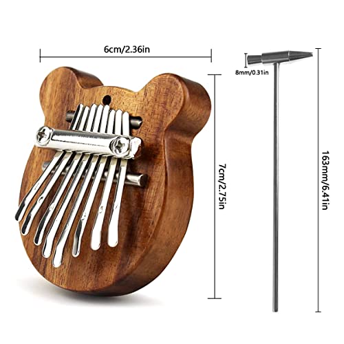 DBAILY Pouce Piano,Kalimba Avec Marteau d’Accord Portable Mini-Pratique Profession Durable Bois Massif Forme d’Ours Pour… - Les Beatles, Paul McCartney, John Lennon, RIngo Starr, George Harrison DBAILY Pouce Piano,Kalimba Avec Marteau d'Accord Portable Mini-Pratique Profession Durable Bois Massif Forme d'Ours Pour… – Image 3