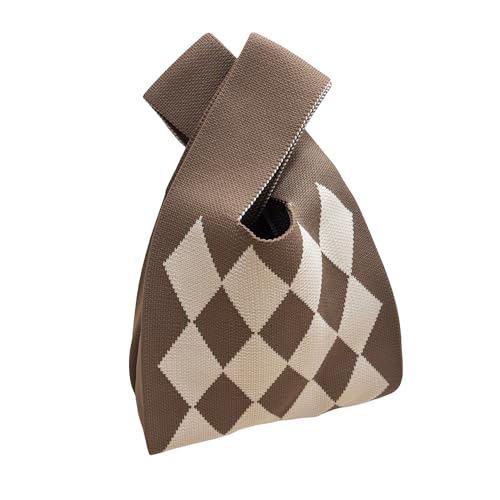 Image of Knot Bag, Mini Knit Tote Bag, Extra Thickened Japanese Knot Bag, Wristlet Handbag - 1 /2 /6 Pack