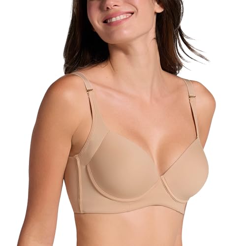 Image of Leonisa High Profile - Back Smoothing Bras for Women, Full Coverage Underwire Bra, Adjustable Hook & Eye Closure