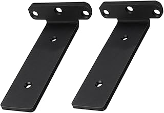 Luxshiny 2pcs Shelf Bracket Wall Shelf Brackets Invisible Shelf Black Stand Invisible Shelf Support L Shelves Brackets Steel Shelf Supports Floating Shelf Bracket Angle Bracket L Brackets