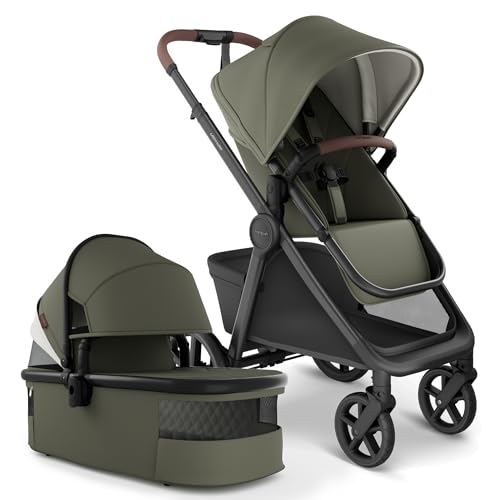 Mompush Ultimate 3 Full Size Baby Stroller with Bassinet from Newborn to 50 lbs - All-Terrain Large...