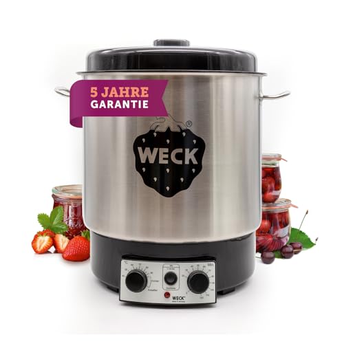 Weck Einkochautomat WAT25 Edelstahl mit Präzisionsthermostat & Zeitschaltuhr – 30L Einkochtopf, Glühweinkocher, Dampfentsafter, Einweckautomat – Made in Germany, hochwertig & vielseitig Weck Einkochautomat WAT25 Edelstahl mit Präzisionsthermostat & Zeitschaltuhr – 30L Einkochtopf, Glühweinkocher, Dampfentsafter, Einweckautomat – Made in Germany, hochwertig & vielseitig