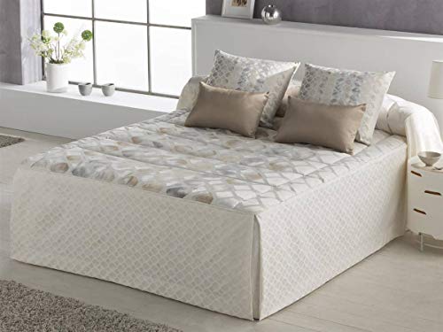 JVR Tejidos Colcha edredón Yara - Cama 135 cm - Color Desierto