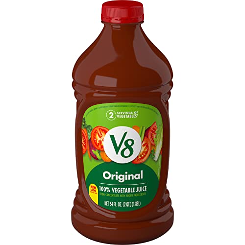V8 Original 100% Vegetable Juice, Vegetable Blend With Tomato Juice, 64 Fl Oz Bottle #TOP29