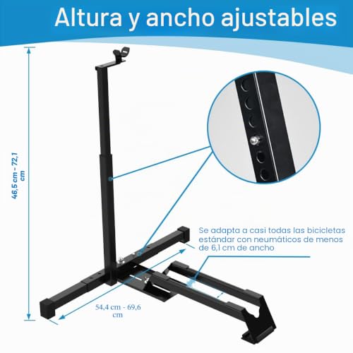 Soporte vertical para bicicleta ajustable Qualward para garaje dormitorio y piso 4