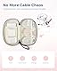 bagsmart Kabeltasche Organizer Travel Cord Elektronik Organizer Travel Case, Travel Essentials für Cables, USB Sticks, Memory Cards, Schwarz