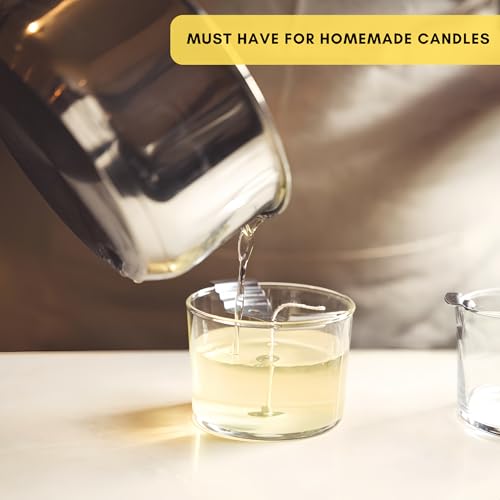 400 piezas de mechas con soporte metálico para velas miniatura 4