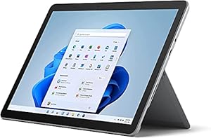 Microsoft Surface Go 3, 10 Zoll 2-in-1 Tablet (Intel Core i3, 8GB RAM, 128GB SSD, Windows 11 Home S) Platin