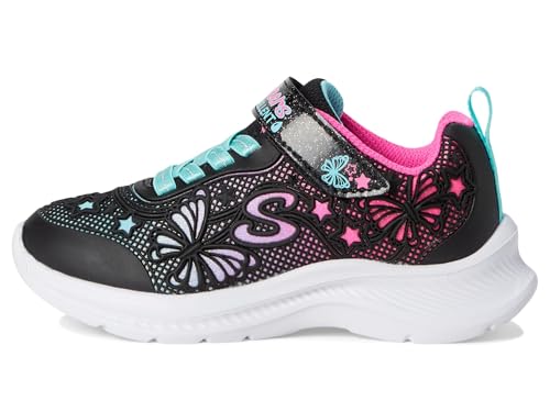 Skechers Girls Jumpsters 2.0 - Butterfly Flush Sneaker In Black | Synthetic/Textile - 5