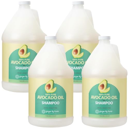 Image of Ginger Lily Farms 100% Pure Avocado Oil Shampoo, 128oz /4pk