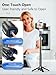 USKEYVISION Magnetic Pocket Selfie Stick for iPhone with Light for MagSafe 4 in 1 Portable Pocket Phone Tripod for iPhone & Android W/Rechargeable Remote, Removable Phone Clip, Video Recording(MPT-02)