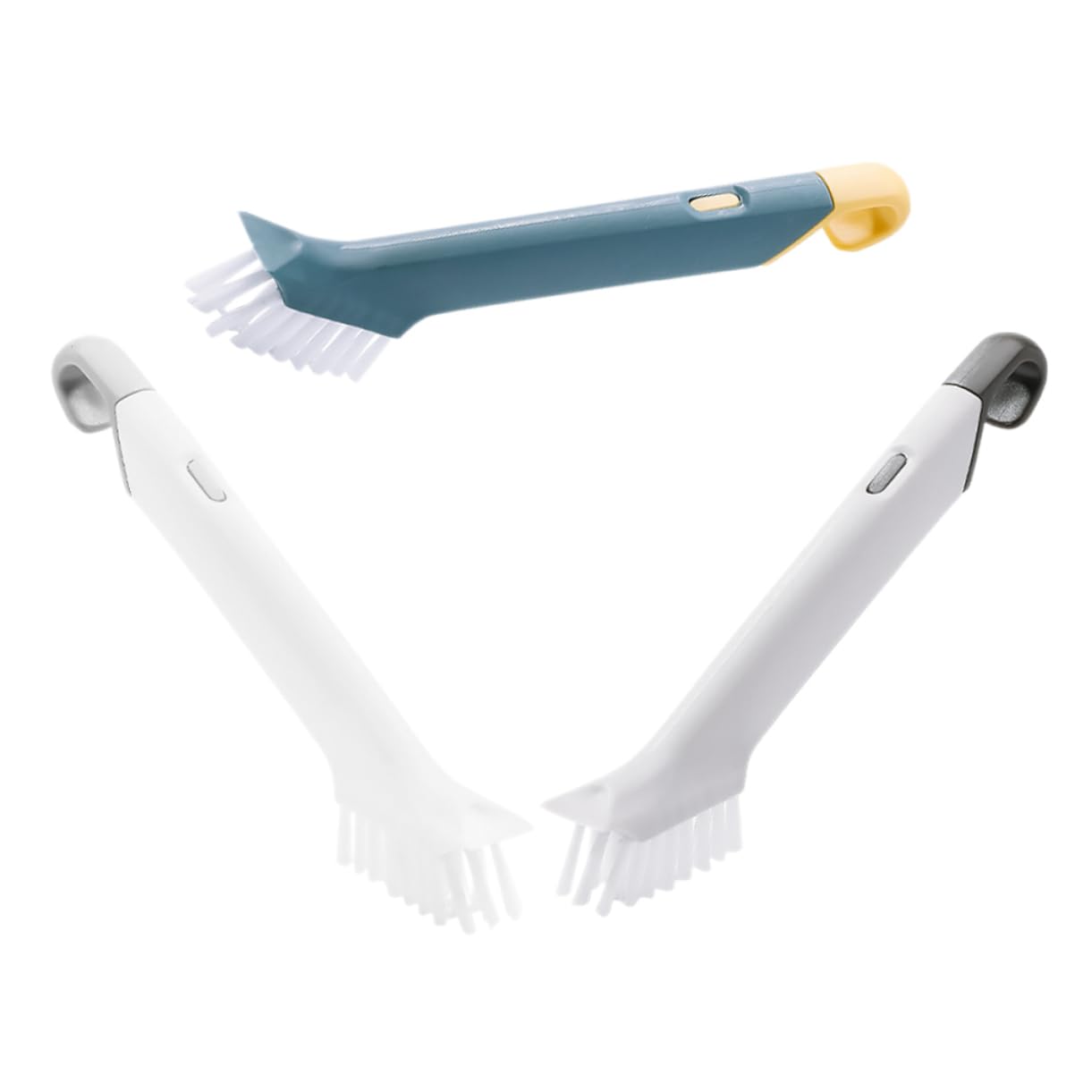 Juego de 3 cepillos de limpieza de cocina, estropajo de acero para platos, dispensador de jabón y toallitas ecológicas, perfecto para lavar platos y limpiar platos