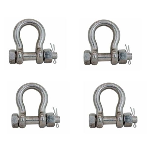 Prolinemax 4 Pcs Marine Stainless Steel T316 Drop Forged 3/8