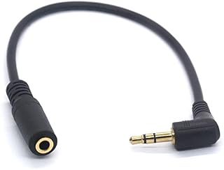 Tomost 3.5mm Male to Female Cable Audio Headphone Extension Cord - 20cm