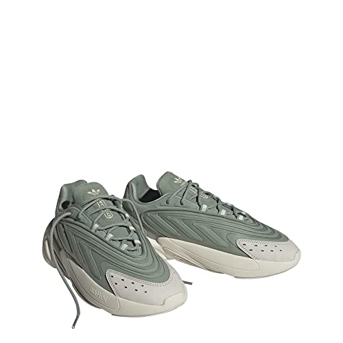Adidas Ozelia baskets femme au design futuriste argent et vert 42