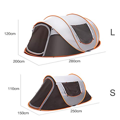 Tente de camping familiale grand format à déploiement instantané sans effort - 2