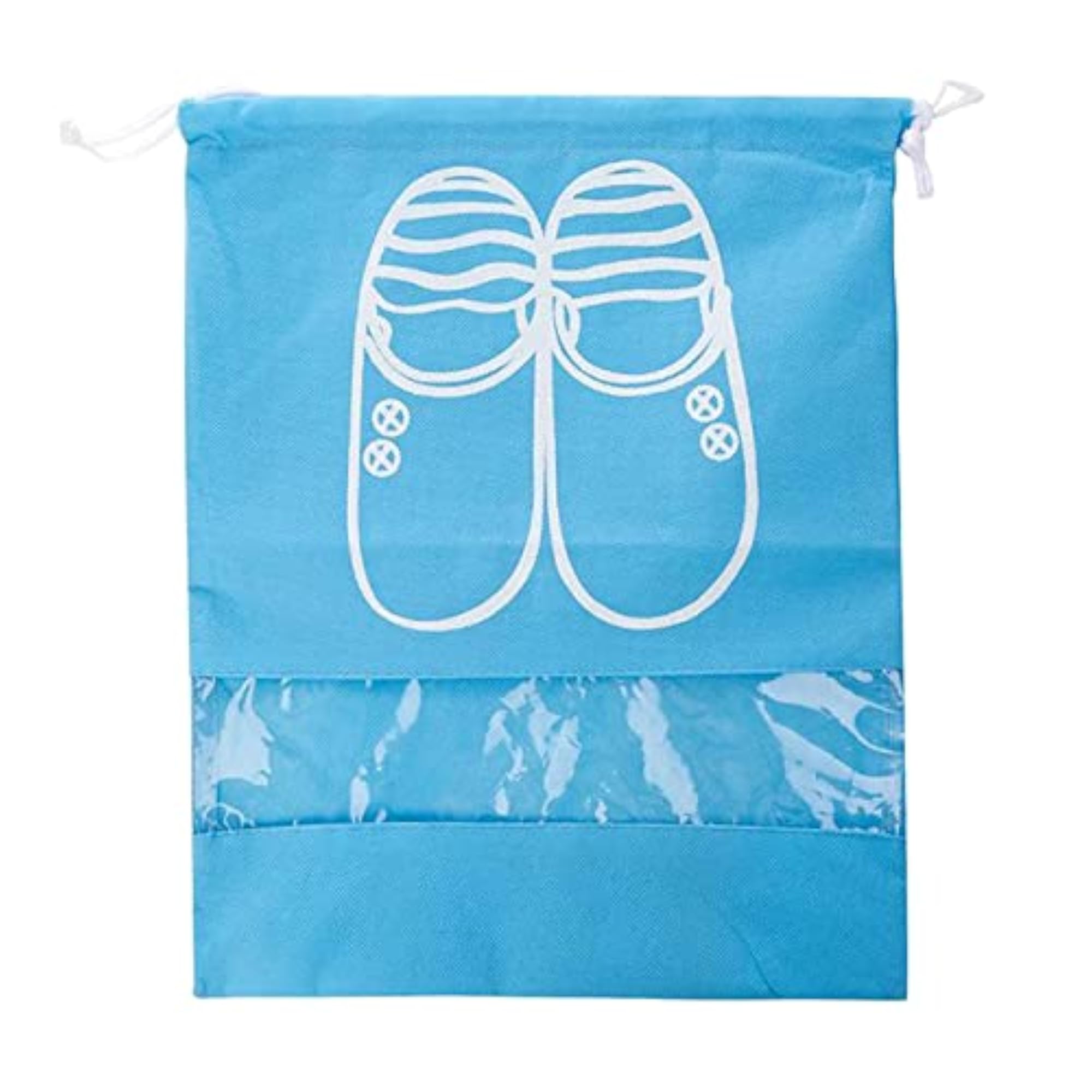 Portable Beam Drawstring Shoe Storage Bag, Dust-Proof Thick Foldable Pouch