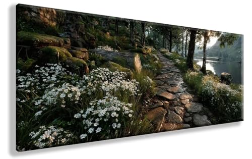 5D Diamond Painting Kit Completo Paisaje, Bosque Diamond Painting Adultos, Round Full Drill Painting by Numbers for Adults, Dimond Art Crafts Pictures Embroidery, Decoracion Hogar 40X80cm, Model 269