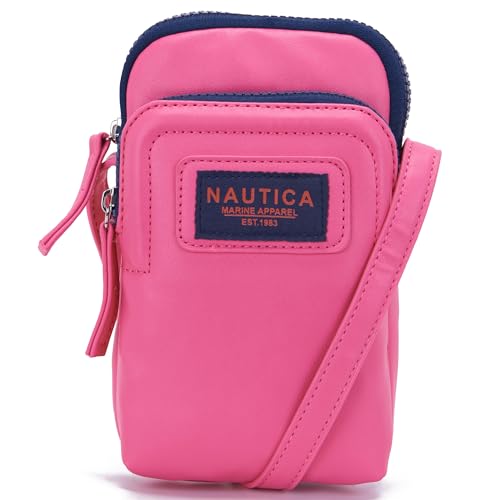 Image of Nautica Catalina Vegan Leather RFID Womens Crossbody Cell Phone Purse Holder Wallet