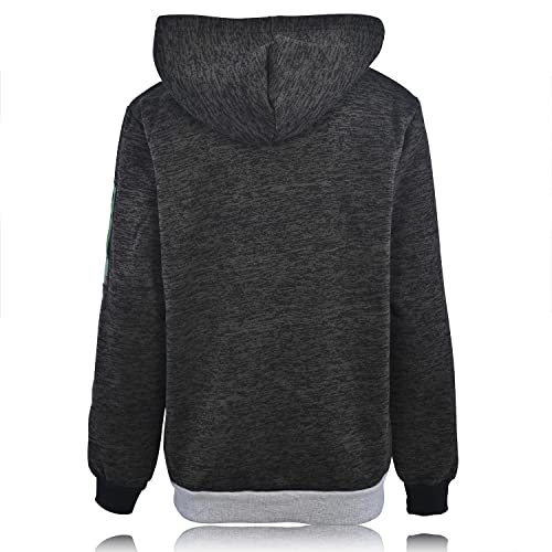 Minecraft Boys Video Game Hoodie - Black and Green Creeper Face - Official Sweatshirt2