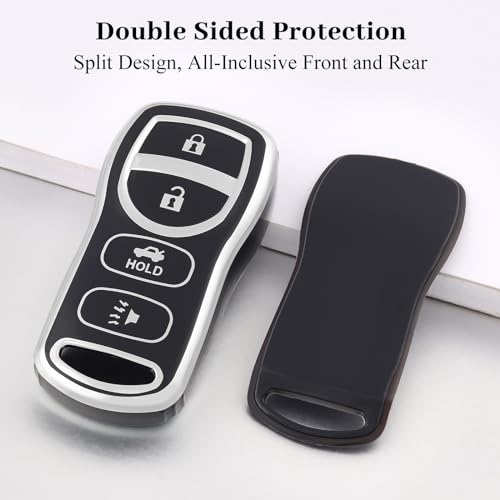 Coque de clé pour Nissan Infiniti boutons cassés changer boîtier télécommande - 4