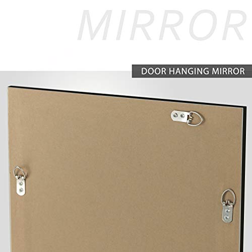 Image of PexFix Full Length Floor Mirror Floor Stand up or Wall Mounted Mirror Mirror Full Length with Thin Frame Mirror,Black,44''x16''