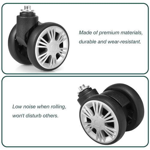 Luggage Suitcase Wheels Replacement, 2 Pack Luggage Wheel Repair Set, Luggage Suitcase Caster Replacement Parts3