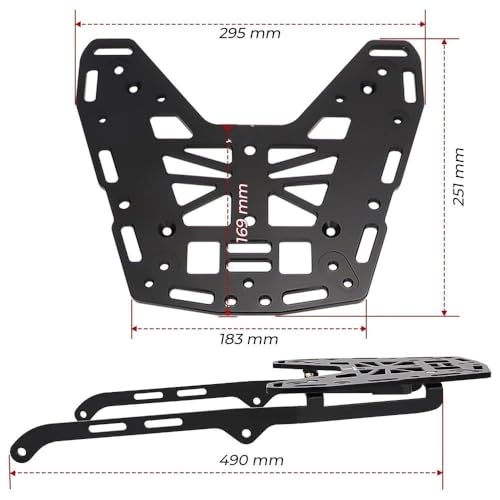 Porte-bagages Tenere 700 en aluminium brossé ultra résistant - 2