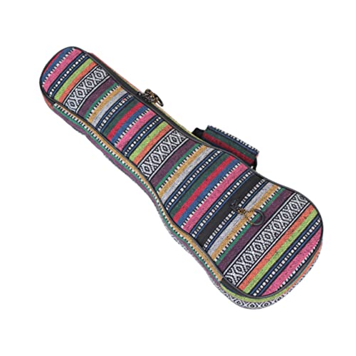 WHAMVOX Bolsa de ukulele portátil para guitarra mini mochila de lona para concertos vintage grossa a
