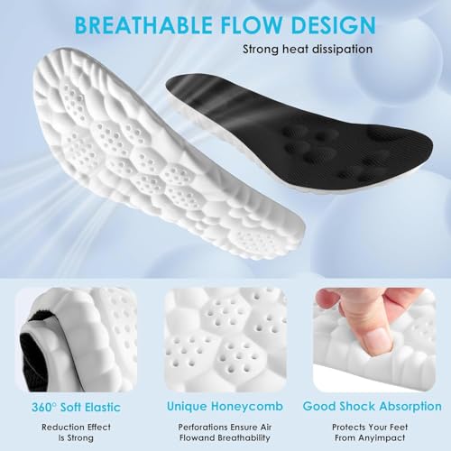 Image of Orders My 4D Cloud Steppers Insoles for Men and Women - Shock Absorption Inserts, Soft Anti-Fatigue, Relieve Foot Pain, Memory Foam Insoles for Shoes, Boots & Sneakers Placed Recently by Me