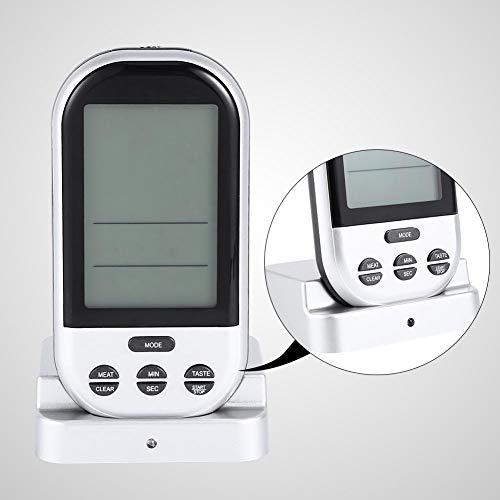 Termômetro para churrasco sem fio, termômetro para churrasco sem fio, churrasqueira de carne prática