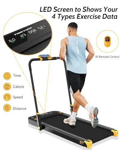 under desk treadmill 2 in 1 folding treadmill 25hp walking treadmill with 265lb weight capacity walking pad design electric foldable treadmill for home office