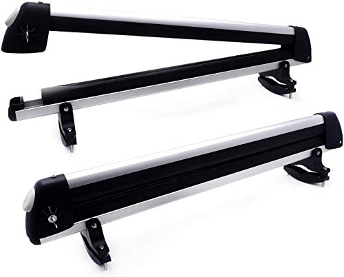 DrsportsUSA Car Rack Carrier Ski Car Rack, Snowboard Car Rack, Ski Roof Carrier Fit Most of The Flat Round Thick Crossbars - Thumbnail 6