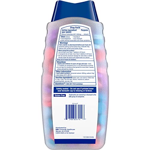 Tums Ultra Assorted Berries 265 Tablets - Maximum Strength Antacid & Calcium Supplement #TOP1