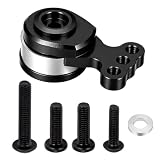 MORFUM RC 25T Servo Saver Aluminum 3 Holes Adjustable Hi-Torque Servo Horn Servo Saver Compatible with Tamiya TT02 TT02B 1/10 RC On Road Touring Car Upgrade Replacement Parts (Black)