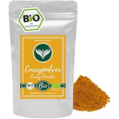 Azafran BIO Curry Pulver Currypulver indisch Madras Richtung mild 250g Cover