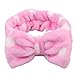 Produktbild U/K PULABO interessantElegantes Stirnband Big Bowknot Coral Fleece Stirnband Frauen Gesicht Waschen Elastisches Haarband Stirnband Überlegene Qualität