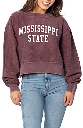 Image of chicka-d NCAA womens Corded Boxy Pullover