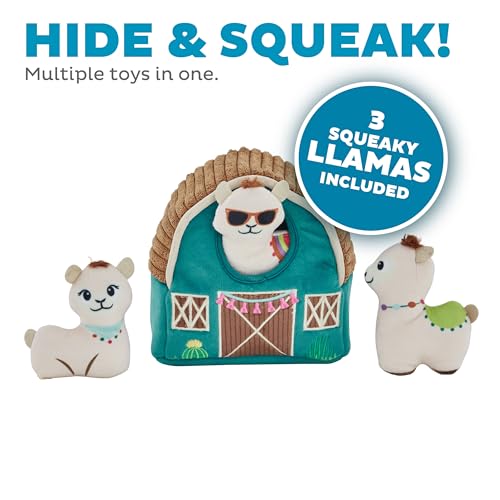 Image of Outward Hound Hide A Llama Plush Dog Toy Puzzle