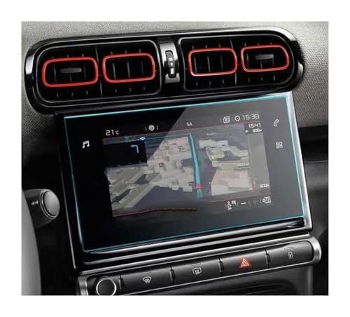 Écran GPS sans trace avec le verre trempé Citroen C3 Aircross 2021 film de protection