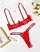 Avidlove Lingerie Set For Women Lace Bra and Panty Set Sexy Underwire Lingerie Set Red M